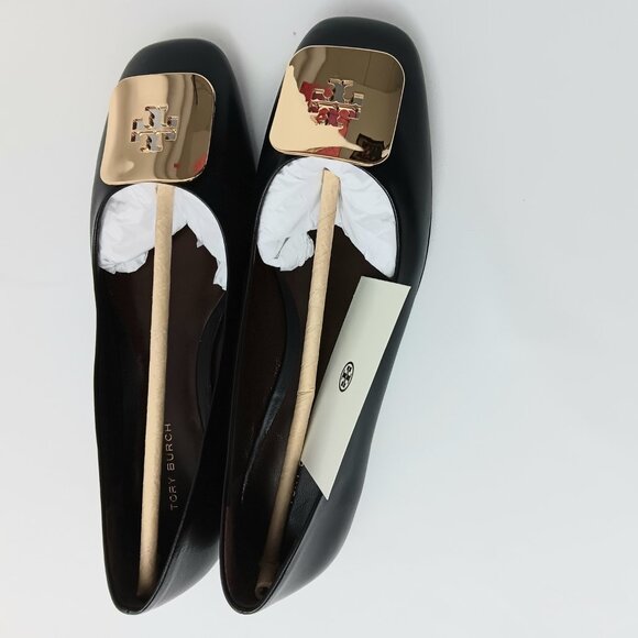 Brand New Tory Burch Black Georgia Ballet Shoes (size 7M) - Picture 8 of 9